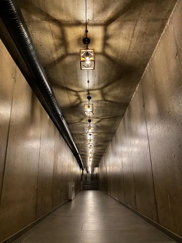 Spojovací tunel do wellness